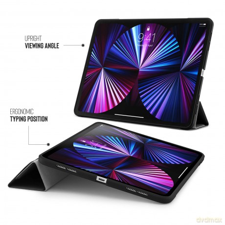 Pipetto - iPad Pro 11 (2021) Origami No1 Case (Color: Black) [ETUI]
