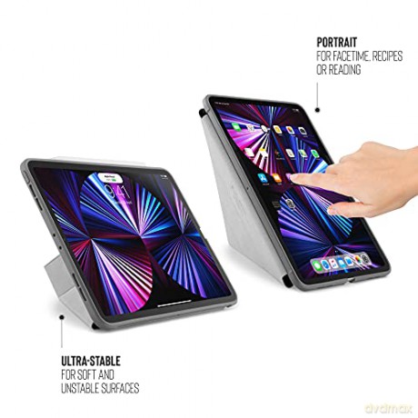 Pipetto - iPad Pro 11 (2021) Origami No1 Case (Color: Dark Gray) [ETUI]