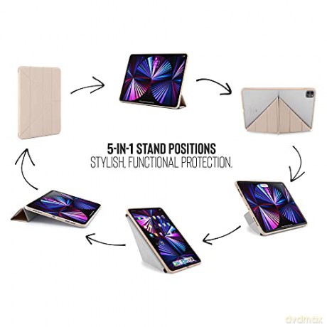 Pipetto - iPad Pro 11 (2021) Origami No1 Case (Color: Dusty Pink) [ETUI]