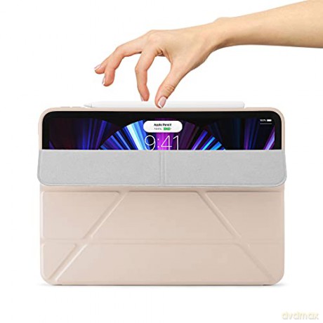 Pipetto - iPad Pro 11 (2021) Origami No1 Case (Color: Dusty Pink) [ETUI]