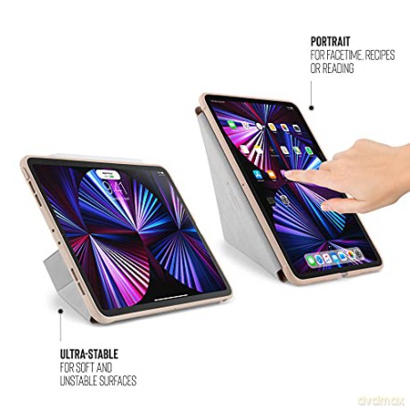 Pipetto - iPad Pro 11 (2021) Origami No1 Case (Color: Dusty Pink) [ETUI]