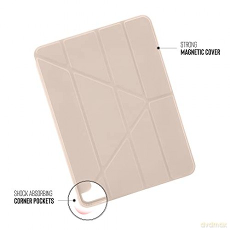Pipetto - iPad Pro 11 (2021) Origami No1 Case (Color: Dusty Pink) [ETUI]