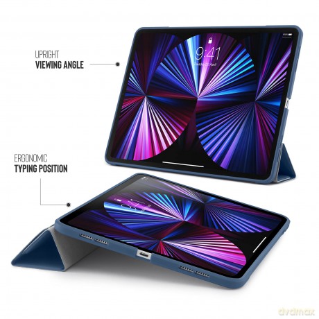 Pipetto - iPad Pro 11 (2021) Origami No1 Case (Color: Navy) [ETUI]