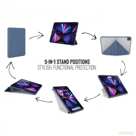 Pipetto - iPad Pro 11 (2021) Origami No1 Case (Color: Navy) [ETUI]