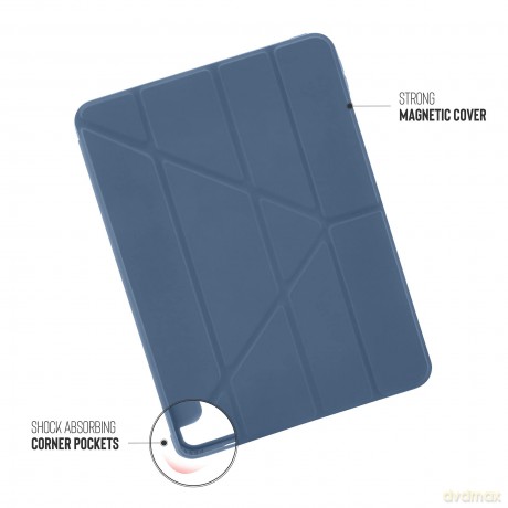 Pipetto - iPad Pro 11 (2021) Origami No1 Case (Color: Navy) [ETUI]