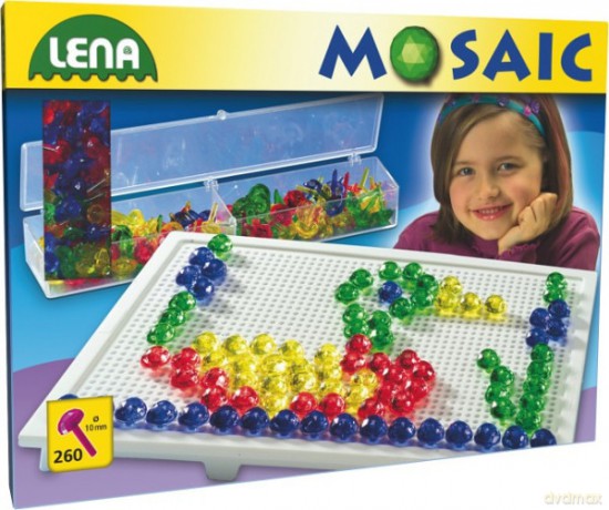 Lena Mozaika Z Koralikami 260 Szt [ZABAWKA]