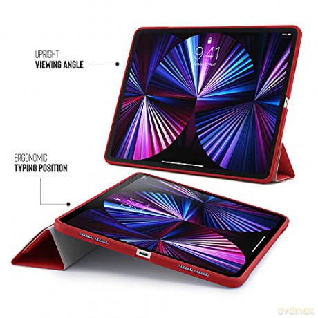 Pipetto - iPad Pro 11 (2021) Origami No1 Case (Color: Red) [ETUI]