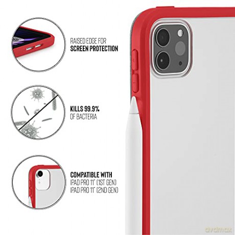 Pipetto - iPad Pro 11 (2021) Origami No1 Case (Color: Red) [ETUI]