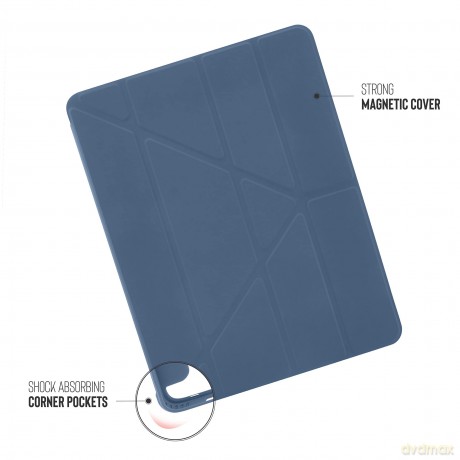 Pipetto - iPad Pro 12.9 (2021) Origami No1 Case (Color: Navy) [ETUI]