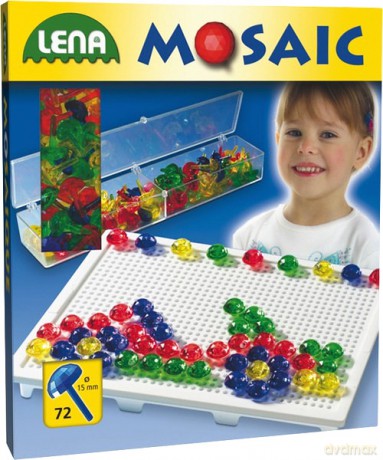 Lena Mozaika Z Koralikami 72 Szt (1,5cm) [ZABAWKA]