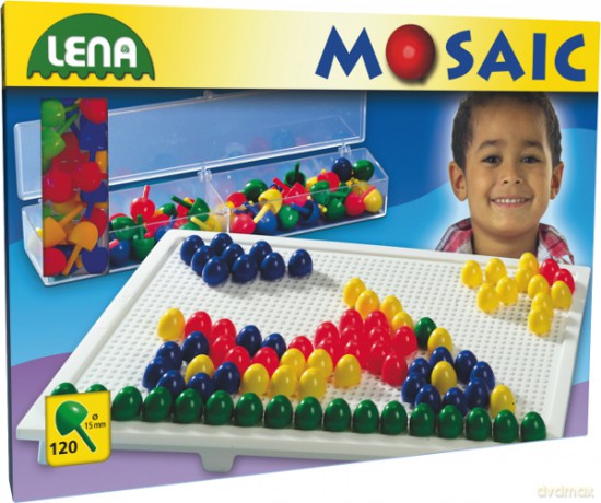 Lena Mozaika Zestaw 120 Elem. [ZABAWKA]