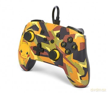 PowerA Enhanced Wired Controller - Nintendo Switch - Camo Storm Pikachu