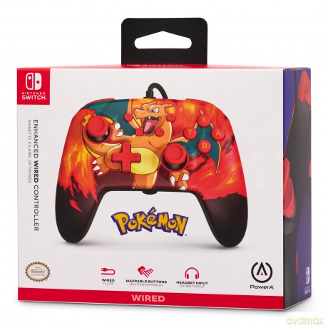 PowerA Enhanced Wired Controller - Nintendo Switch - Charizard Vortex