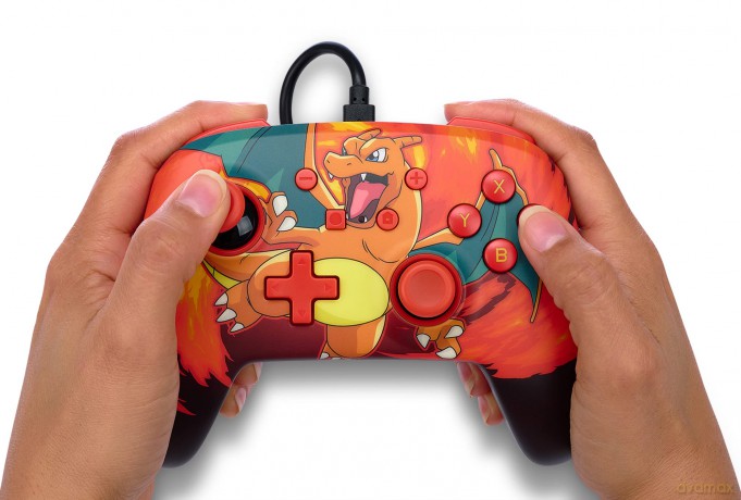 PowerA Enhanced Wired Controller - Nintendo Switch - Charizard Vortex