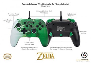 PowerA Enhanced Wired Controller - Nintendo Switch - Heroic Link
