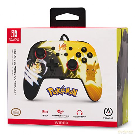 PowerA Enhanced Wired Controller - Nintendo Switch - Pikachu vs. Meowth