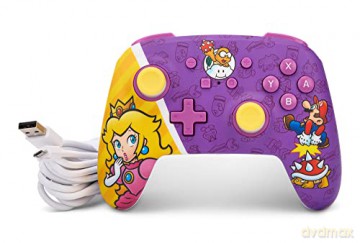 PowerA Enhanced Wired Controller - Nintendo Switch - Princess Peach Battle