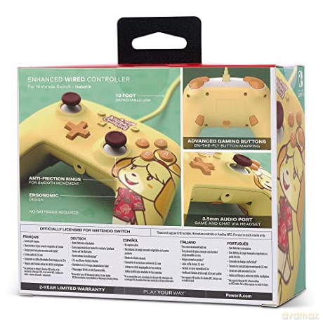 PowerA Enhanced Wired Controller For Nintendo Switch - Animal Crossing: Isabelle