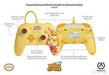 PowerA Enhanced Wired Controller For Nintendo Switch - Animal Crossing: Isabelle