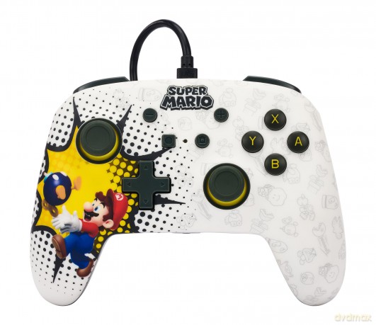 PowerA Enhanced Wired Controller for Nintendo Switch - Bob-omb Blast