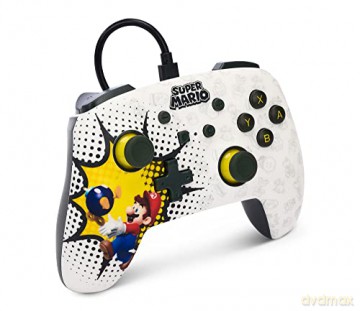 PowerA Enhanced Wired Controller for Nintendo Switch - Bob-omb Blast
