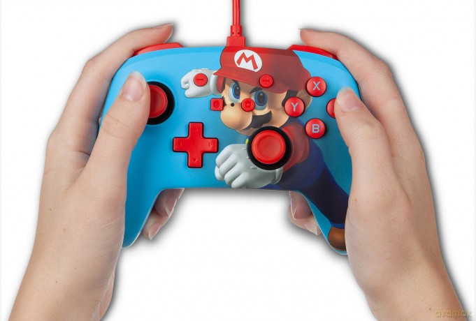 PowerA Nintendo Switch Enh Wired Controller - Mario Punch