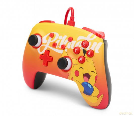 PowerA NSW ENH Wired Controller - Oran Berry Pikachu