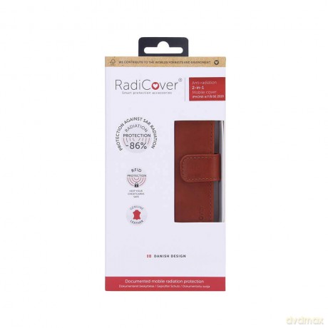 RadiCover - âRadiationprotection Wallet Leatherâ iPhone 6/7/8 - Brown [ETUI]
