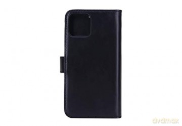 RadiCover - Radiationprotected Mobilewallet Leather iPhone 12/12 PRO Exclusive 2in1 Magnetcover - Black [ETUI]