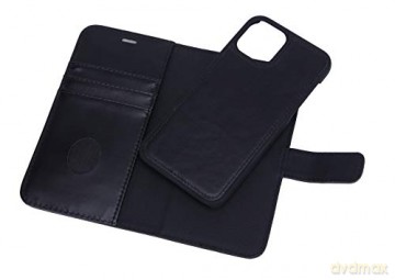 RadiCover - Radiationprotected Mobilewallet Leather iPhone 12/12 PRO Exclusive 2in1 Magnetcover - Black [ETUI]