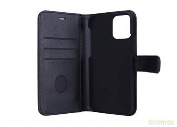 RadiCover - Radiationprotected Wallet PU iPhone 12/12 PRO Flipcover - Black [ETUI]