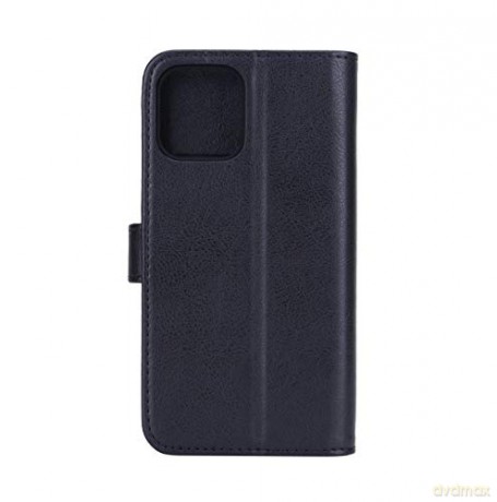 RadiCover - Radiationprotected Wallet PU iPhone 12/12 PRO Flipcover - Black [ETUI]
