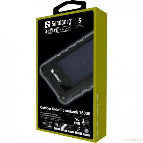 Sandberg - Outdoor Solar Powerbank 16000mAh
