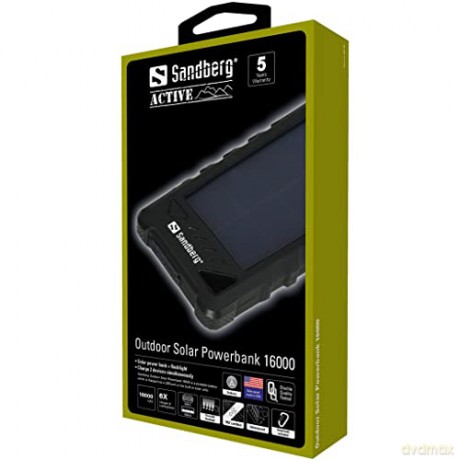 Sandberg - Outdoor Solar Powerbank 16000mAh