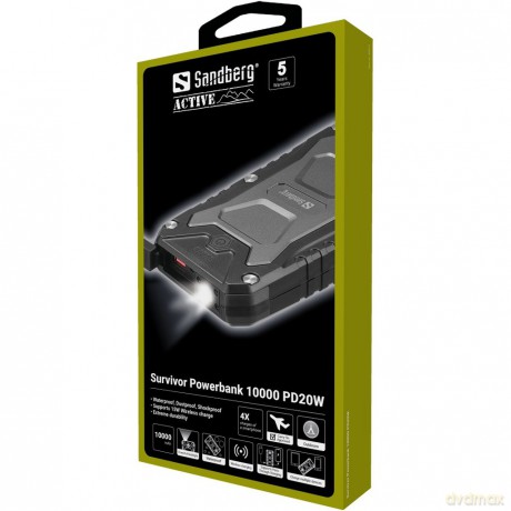 Sandberg - Survivor Powerbank 10000 PD20W