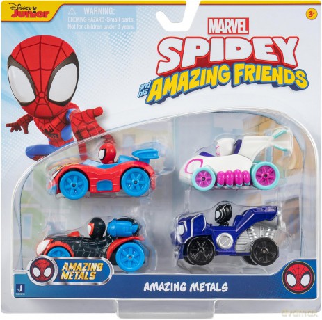 Spidey - Amazing Metals Car 4 Pk (Snf0200) [FIGURKA]