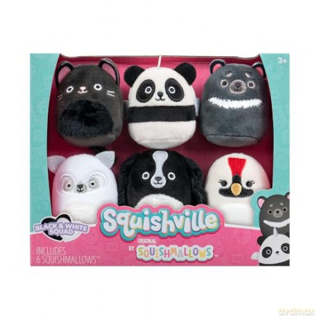 Squishville - 6 pack S7 - Black and White Squad