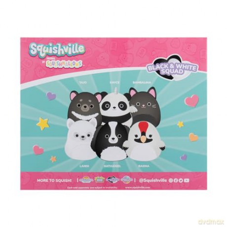 Squishville - 6 pack S7 - Black and White Squad