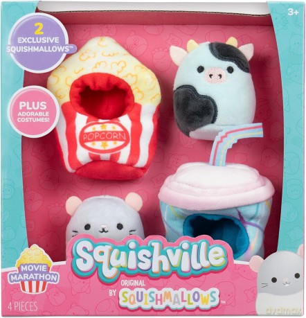 Squishmallows Squishville Maskotka Cillian i Rusty Movie Marathon - SQM0514