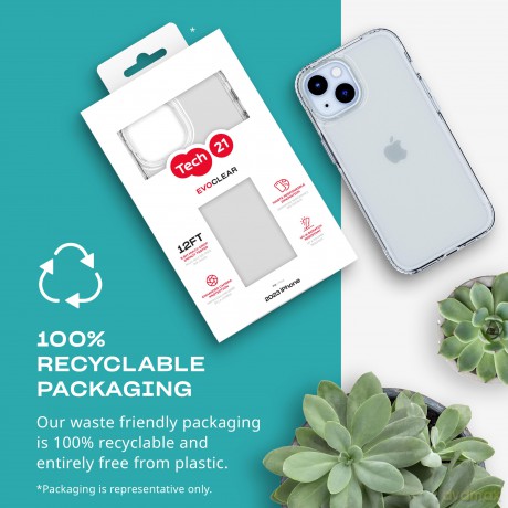 Tech21 - Evo Clear iPhone 15 Clear [ETUI]