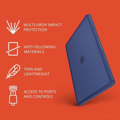 Tech21 - Evo Hardshell MacBook Air 13" M2 2022 Cover - Blue [ETUI]