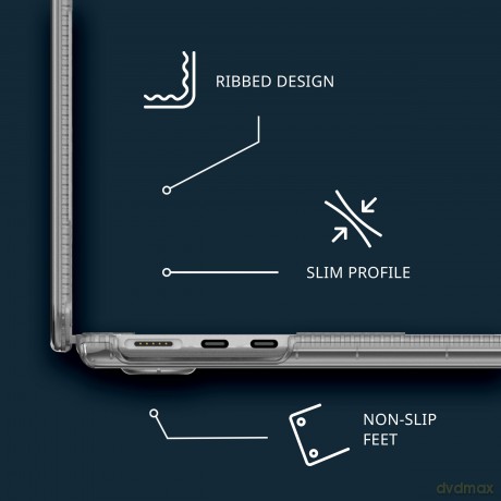 Tech21 - Evo Hardshell MacBook Air 13" M2 2022 Cover - Clear [ETUI]