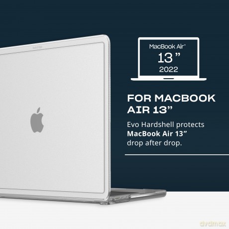 Tech21 - Evo Hardshell MacBook Air 13" M2 2022 Cover - Clear [ETUI]
