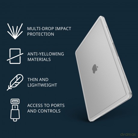 Tech21 - Evo Hardshell MacBook Air 13" M2 2022 Cover - Clear [ETUI]