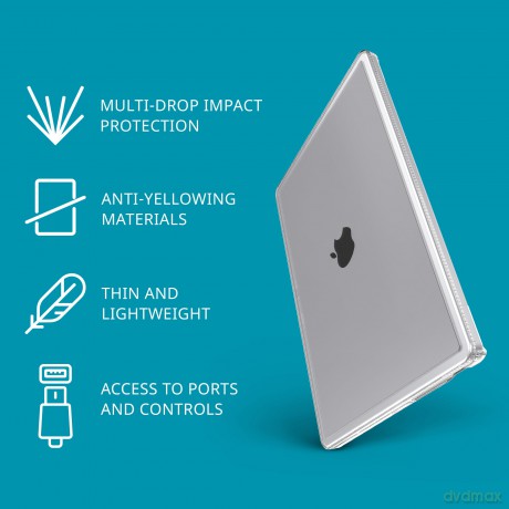 Tech21 - Evo Hardshell MacBook Pro 14" M1/M2 2021-> Cover - Clear [ETUI]