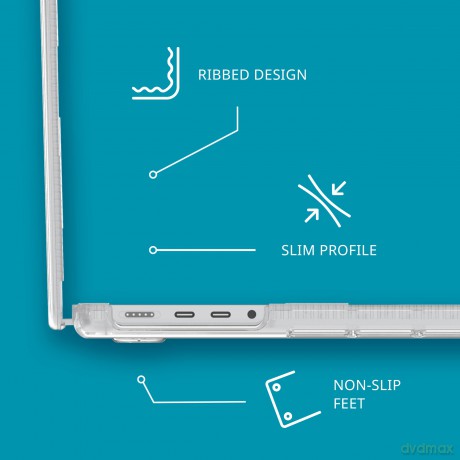 Tech21 - Evo Hardshell MacBook Pro 14" M1/M2 2021-> Cover - Clear [ETUI]