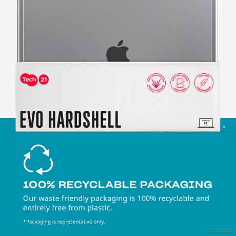 Tech21 - Evo Hardshell MacBook Pro 14" M1/M2 2021-> Cover - Clear [ETUI]