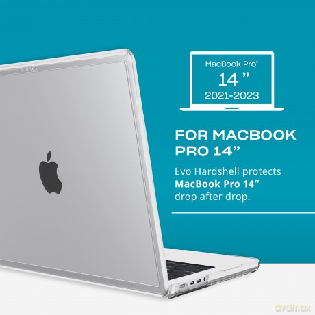 Tech21 - Evo Hardshell MacBook Pro 14" M1/M2 2021-> Cover - Clear [ETUI]