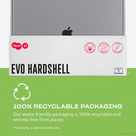 Tech21 - Evo Hardshell MacBook Pro 16" M1/M2 2021-> Cover - Clear [ETUI]
