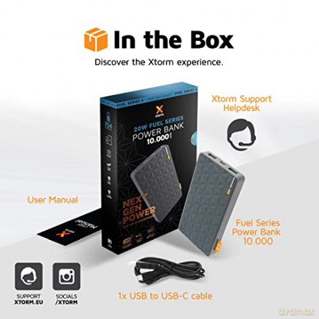 Xtorm - 20W Fuel Series Power Bank 10.000 mAh